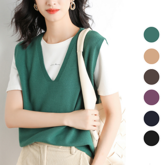 🍁✨New Arrival✨🍁Women's Ultra-Soft V-Neck Knit Vest