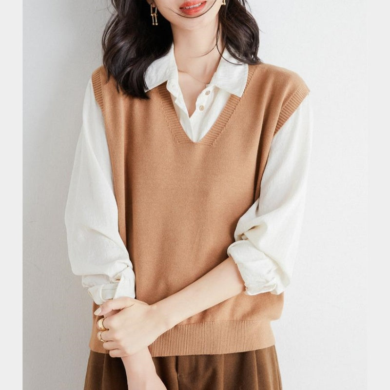 🍁✨New Arrival✨🍁Women's Ultra-Soft V-Neck Knit Vest