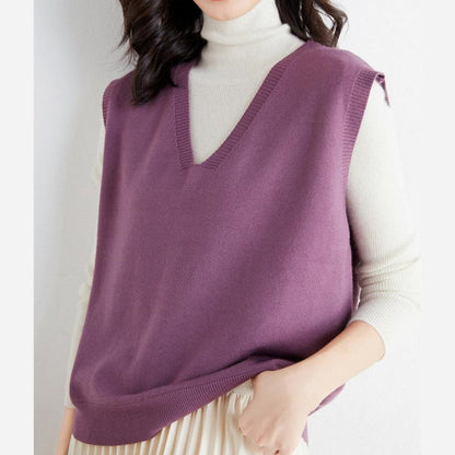 🍁✨New Arrival✨🍁Women's Ultra-Soft V-Neck Knit Vest
