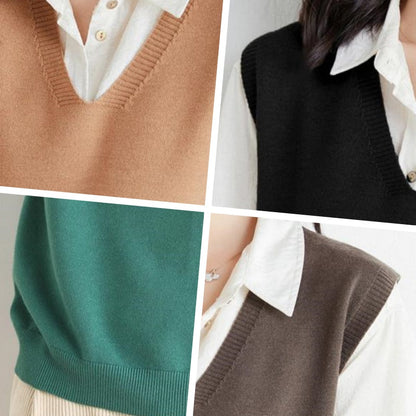 🍁✨New Arrival✨🍁Women's Ultra-Soft V-Neck Knit Vest