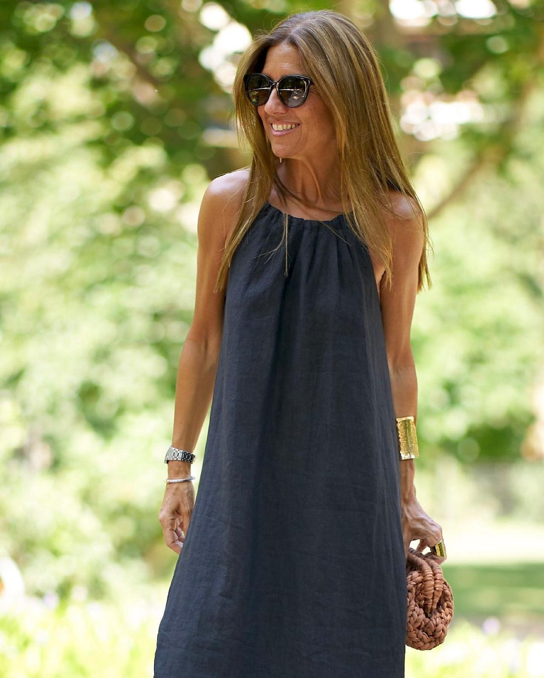 🌸Limit Time 84% OFF 💕Solid Color Loose Breathable Halter Dress