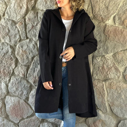 🧥 Hot Sale🧥Casual Single Breasted Hooded Jacket
