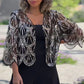 💥Clearance Sale💥-Women's Elegant Sequin 3/4 Sleeved Shrugs