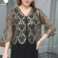 💥Clearance Sale💥-Women's Elegant Sequin 3/4 Sleeved Shrugs