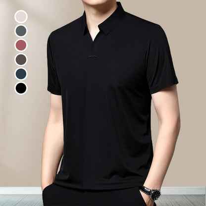 ✨New Arrival✨Men’s Casual Lapel Breathable Wrinkle-free T-shirt