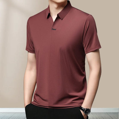✨New Arrival✨Men’s Casual Lapel Breathable Wrinkle-free T-shirt