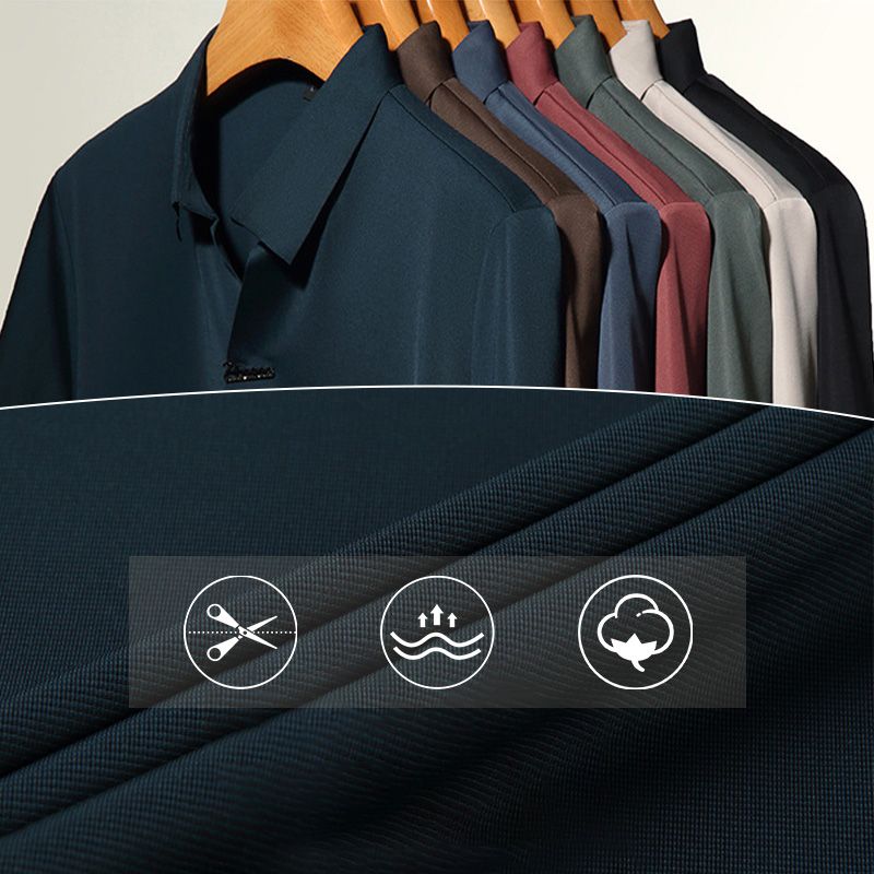 ✨New Arrival✨Men’s Casual Lapel Breathable Wrinkle-free T-shirt