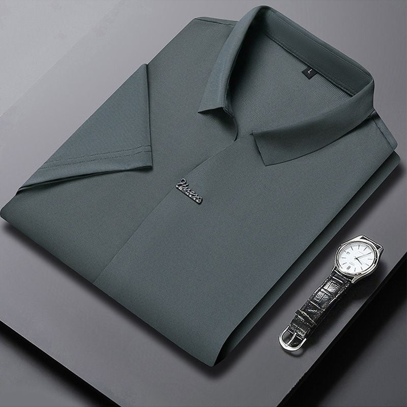 ✨New Arrival✨Men’s Casual Lapel Breathable Wrinkle-free T-shirt