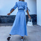 💕Free Shipping🌷Women's V-Neck Button Down Denim Dress