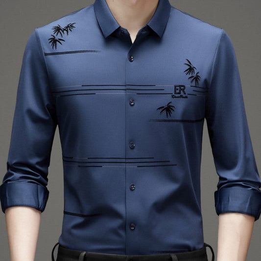 ✨New Arrival✨Men's Casual Trendy Printed Long Sleeve Shirt