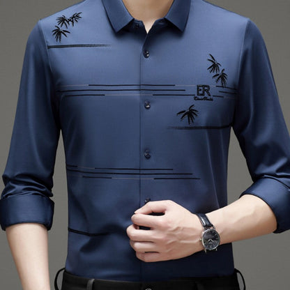 ✨New Arrival✨Men's Casual Trendy Printed Long Sleeve Shirt