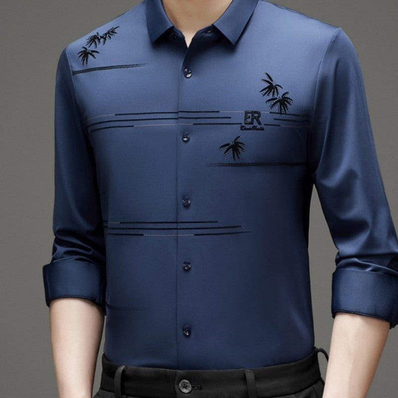 ✨New Arrival✨Men's Casual Trendy Printed Long Sleeve Shirt