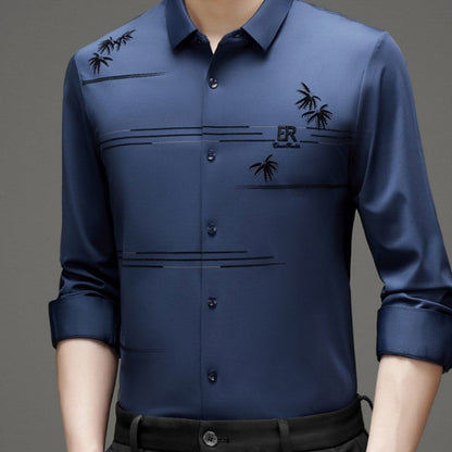 ✨New Arrival✨Men's Casual Trendy Printed Long Sleeve Shirt