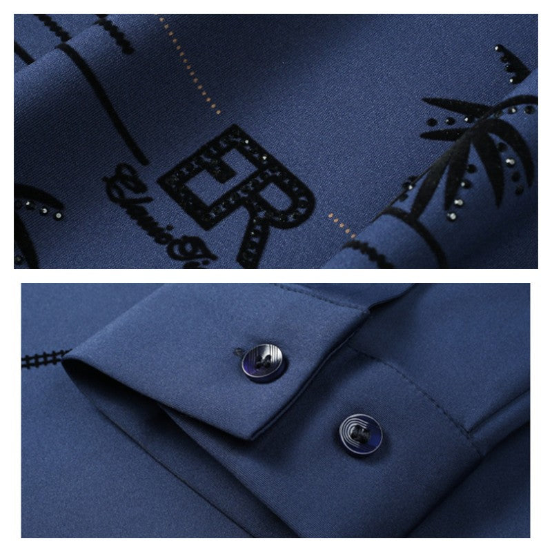 ✨New Arrival✨Men's Casual Trendy Printed Long Sleeve Shirt