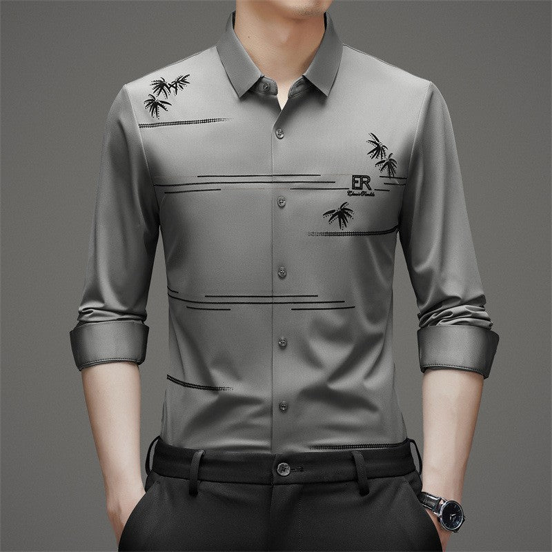 ✨New Arrival✨Men's Casual Trendy Printed Long Sleeve Shirt