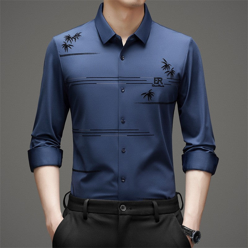 ✨New Arrival✨Men's Casual Trendy Printed Long Sleeve Shirt