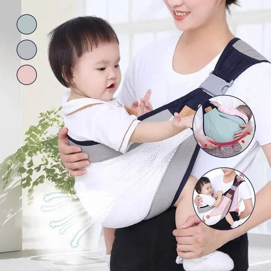 🎁2026 Sale-50% Off👶4-in-1 Breathable Baby Carrier – 0-36 Months, Front/Back/Facing In/Out – Hands-Free Comfort for Parent & Baby! ✨