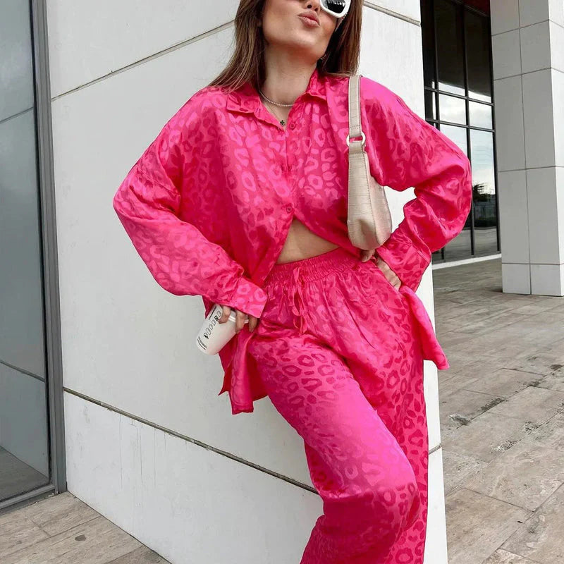 🍁Autumn New Releases🍁Women's Two-Piece Leopard Print Set