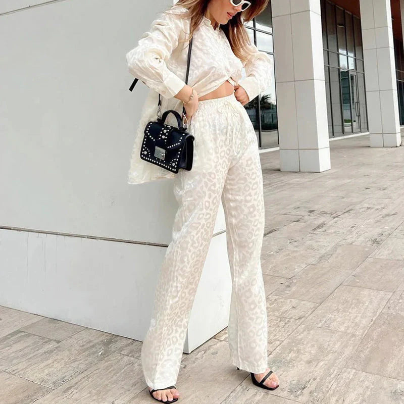 🍁Autumn New Releases🍁Women's Two-Piece Leopard Print Set