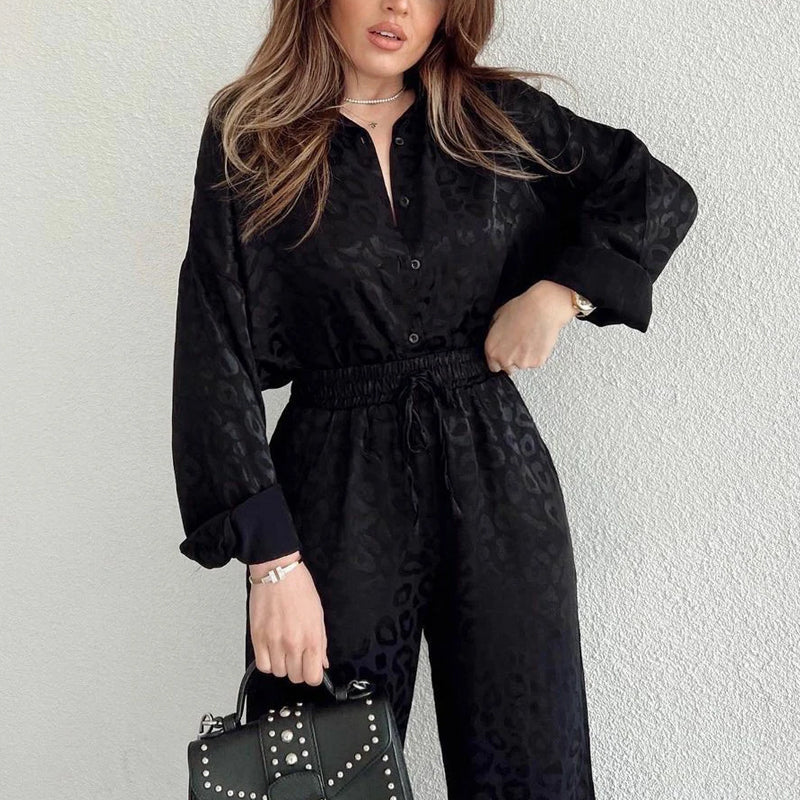 🍁Autumn New Releases🍁Women's Two-Piece Leopard Print Set