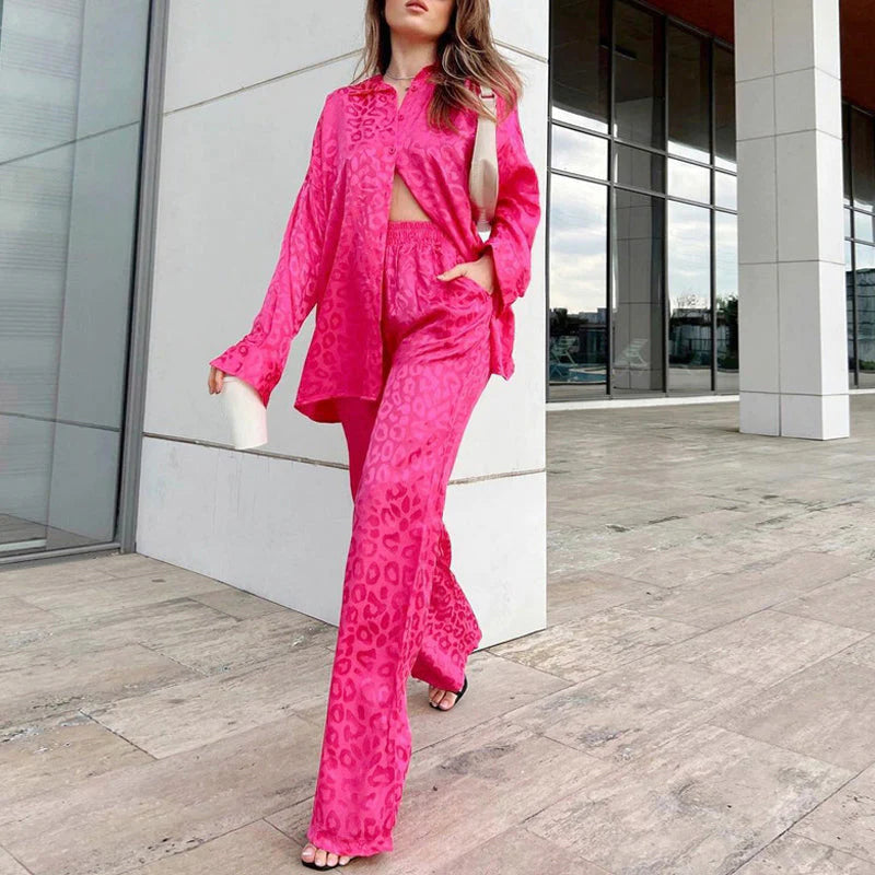 🍁Autumn New Releases🍁Women's Two-Piece Leopard Print Set