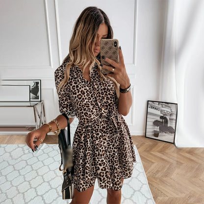 💕Fashionable print, sexy miniskirt, show your charming style!💕