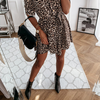 💕Fashionable print, sexy miniskirt, show your charming style!💕