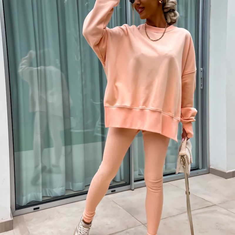🌷Limited Time 48% OFF💞Women's Long Sleeve Sweatshirt and Leggings 2-piece Set