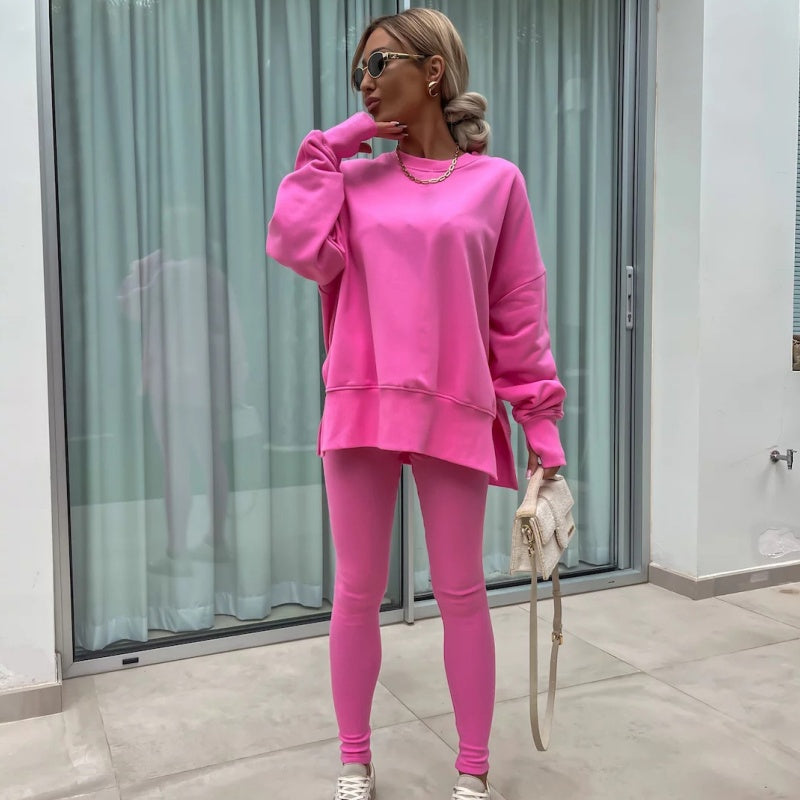 🌷💞Women's Long Sleeve Sweatshirt and Leggings 2-piece Set