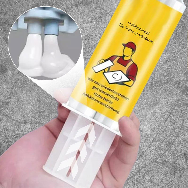 🧱 BUY 2 GET 1 FREE! ✨ Tile & Stone Crack Repair Kit - Professional-Grade Filler for Sealing Gaps, Waterproof & Color-Matching Formula 🛠️💧