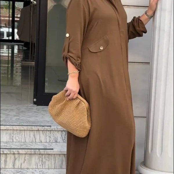 ✨New Arrival✨Button-Down Shirt & Wide-Leg Pants 2-Piece Set