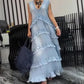🌷Limited Time 74% OFF💞Fashion V-Neck Sleeveless Layered Ruffled Dress