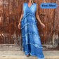 🌷Limited Time 74% OFF💞Fashion V-Neck Sleeveless Layered Ruffled Dress