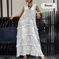 🌷Limited Time 74% OFF💞Fashion V-Neck Sleeveless Layered Ruffled Dress