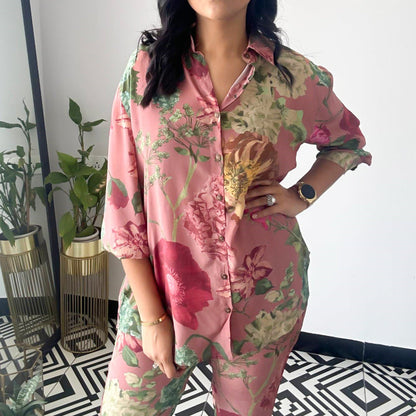 🌸42% off Autumn Suits🌸 Casual Floral Print Two-Piece Set