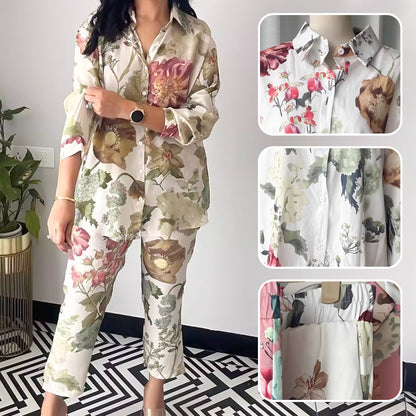 🌸42% off Autumn Suits🌸 Casual Floral Print Two-Piece Set