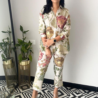 🌸42% off Autumn Suits🌸 Casual Floral Print Two-Piece Set