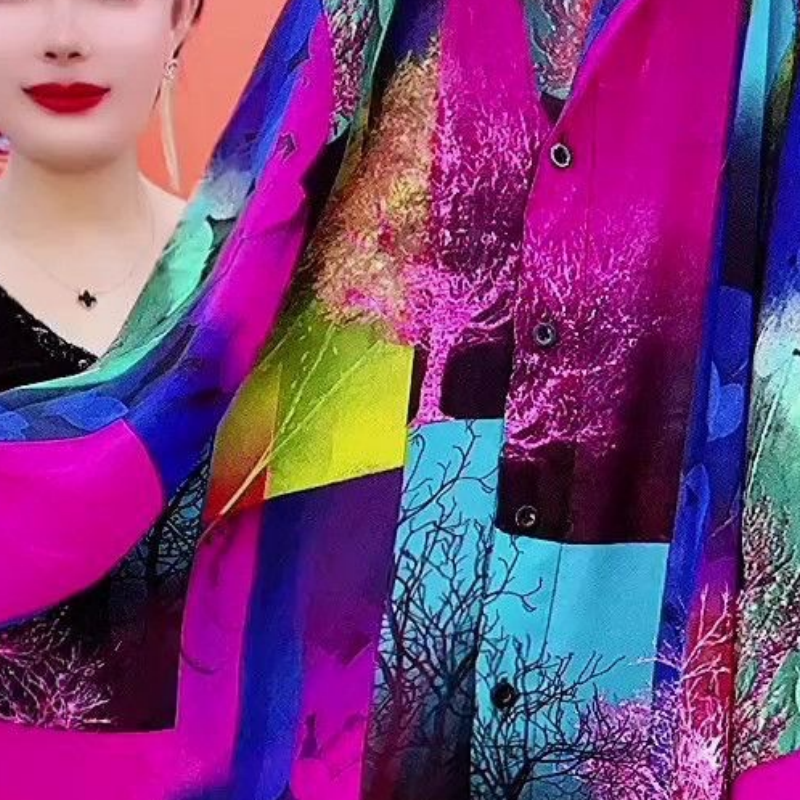 🔥HOT Sale🔥Women's Middle-Aged Medium-Length Thin Shirt