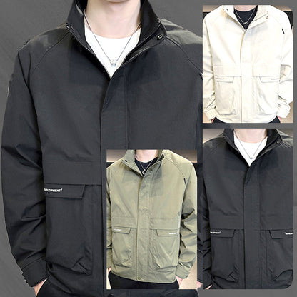 BEST SELLING 64%OFF--Men's Stylish Full Zip Jacket with Pockets