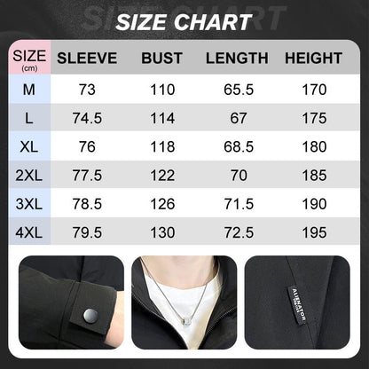 BEST SELLING 64%OFF--Men's Stylish Full Zip Jacket with Pockets