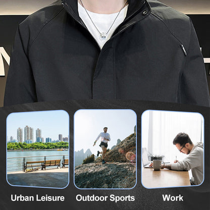 BEST SELLING 64%OFF--Men's Stylish Full Zip Jacket with Pockets