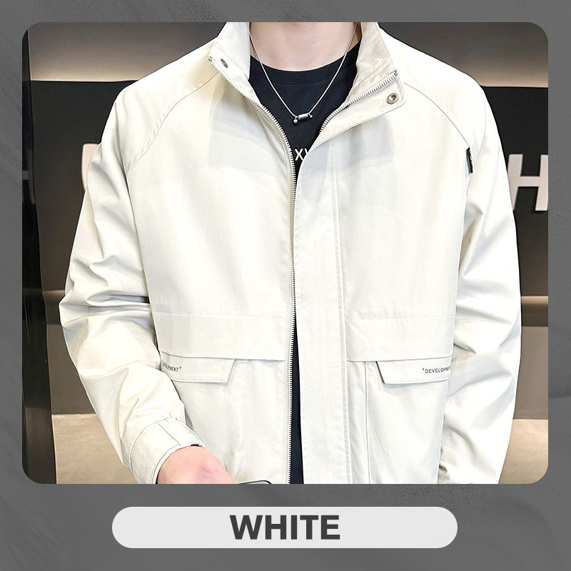 BEST SELLING 64%OFF--Men's Stylish Full Zip Jacket with Pockets