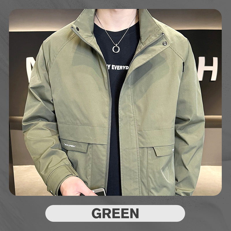 BEST SELLING 64%OFF--Men's Stylish Full Zip Jacket with Pockets