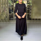 💞Elegant Solid Color Round Neck A-line Pleated Dress