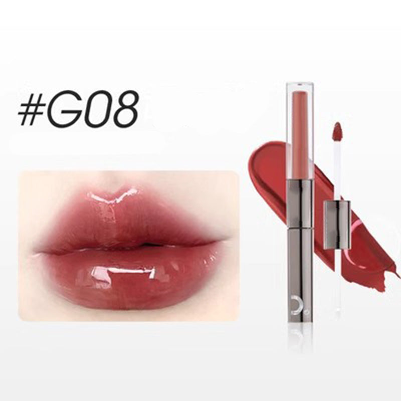✨2024 for Best 2 IN 1 Moisturizing Shimmer Waterproof Long Lasting Double Head Lipstick