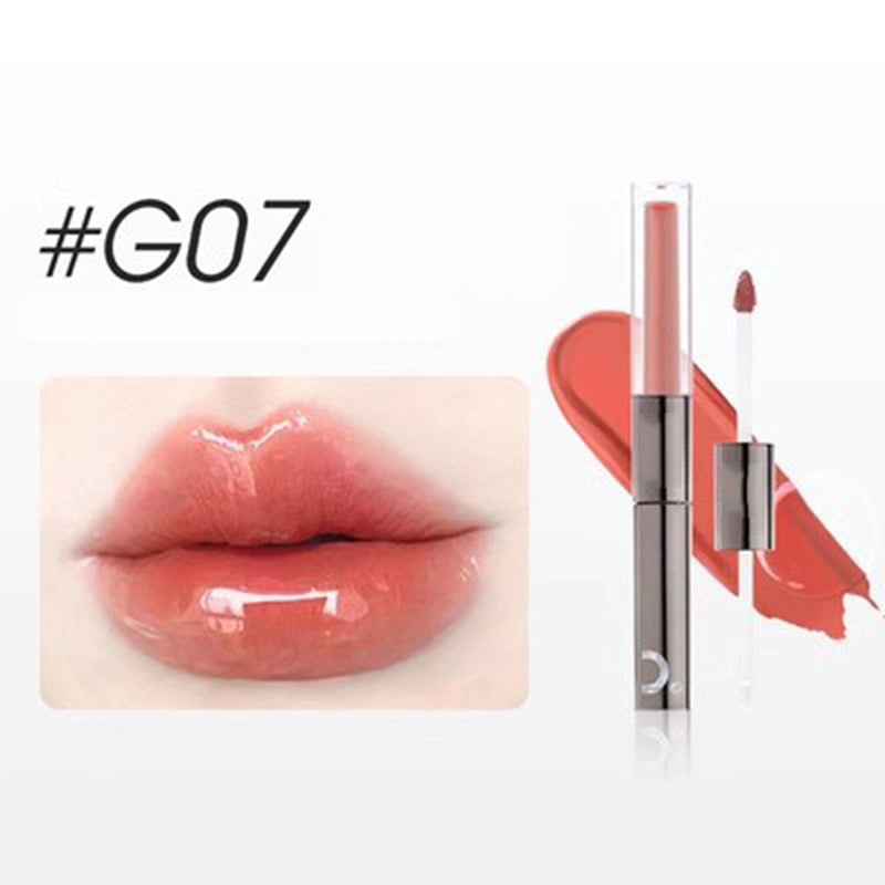 ✨2024 for Best 2 IN 1 Moisturizing Shimmer Waterproof Long Lasting Double Head Lipstick