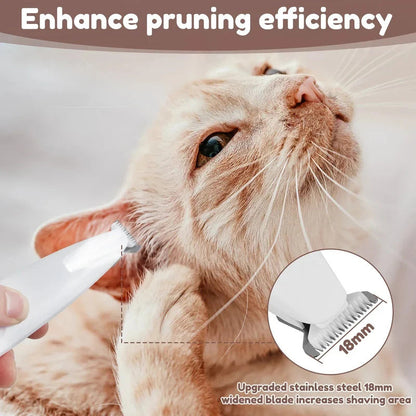 🔥HOT Sale🔥Waterproof Rechargeable Pet Shaver with LED Light