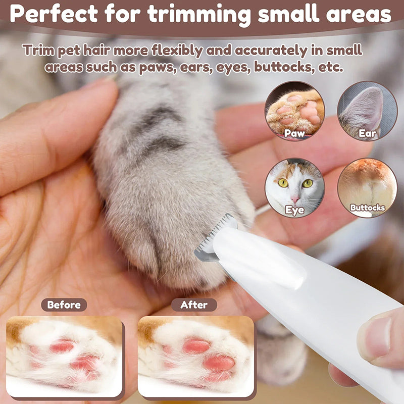 🔥HOT Sale🔥Waterproof Rechargeable Pet Shaver with LED Light