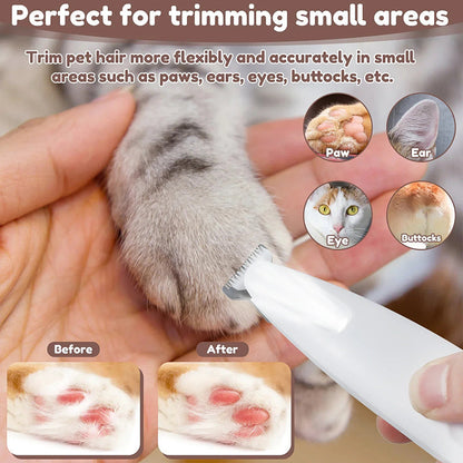 🔥HOT Sale🔥Waterproof Rechargeable Pet Shaver with LED Light