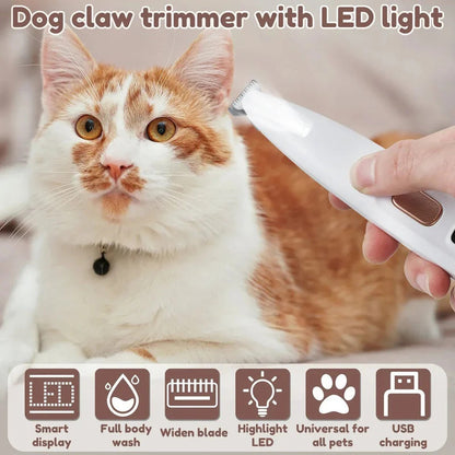 🔥HOT Sale🔥Waterproof Rechargeable Pet Shaver with LED Light